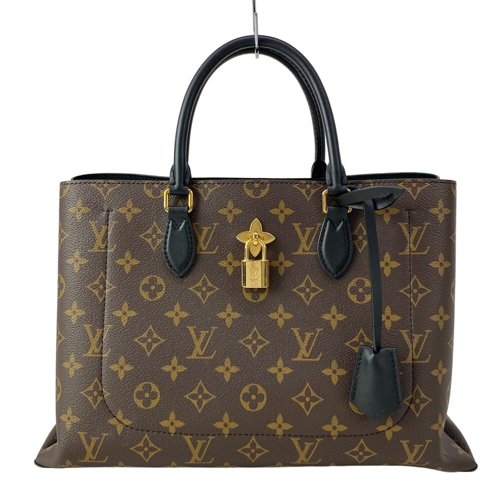 Louis Vuitton Flower Tote Monogram Tote Bag M43550 Noir (Black) Monogram Canvas